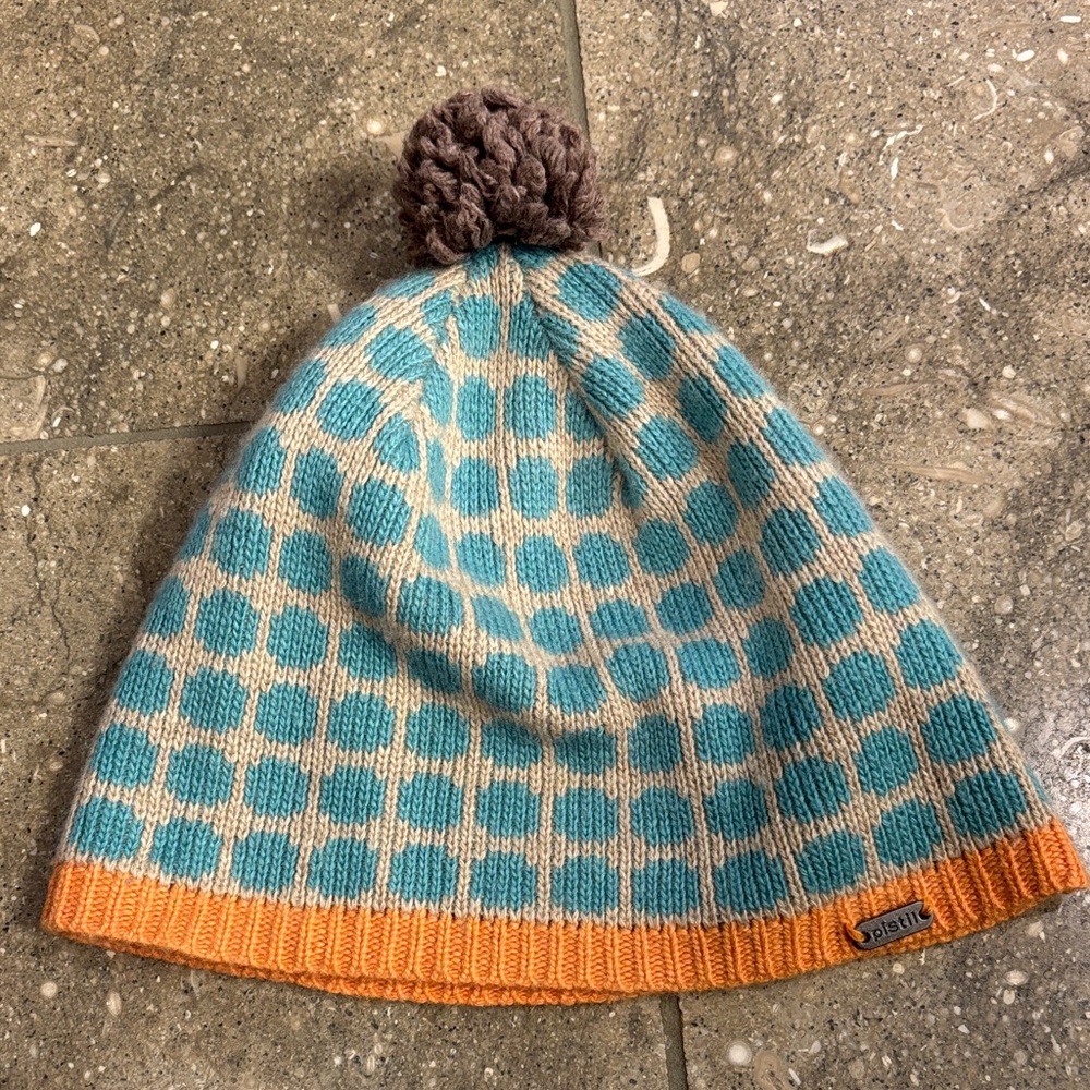Pistil Teal and Orange Patterned Hat